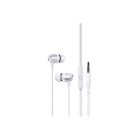 Vezetékes fülhallgató, headset 3,5 mm-es Jack csatlakozóval Usams SJ475 EP-42 fehér