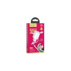 Type-C/USB Portos hálózati gyorstöltő (PD) 30W + Type-C/Type-C kábel 1 méter Hoco N13 Bright fehér