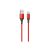 Töltő és adatkábel USB/Type-C csatlakozóval 3A 1 méter Borofone BX54 Ultra Bright piros