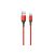 Töltő és adatkábel USB/Type-C csatlakozóval 3A 1 méter Borofone BX54 Ultra Bright piros