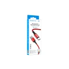 Töltő és adatkábel USB/Type-C csatlakozóval 3A 1 méter Borofone BX54 Ultra Bright piros
