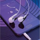 Vezetékes fülhallgató, headset 3,5 mm-es Jack csatlakozóval Borofone BM54 Maya fehér