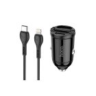 Hoco NZ2 Autós Gyorstöltő PD/QC