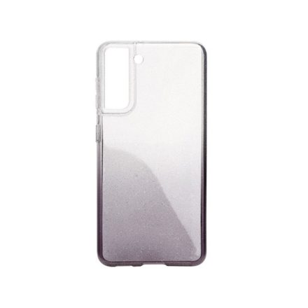 Színátmenetes csillogós TPU telefontok Samsung Galaxy S21 FE G990B fekete