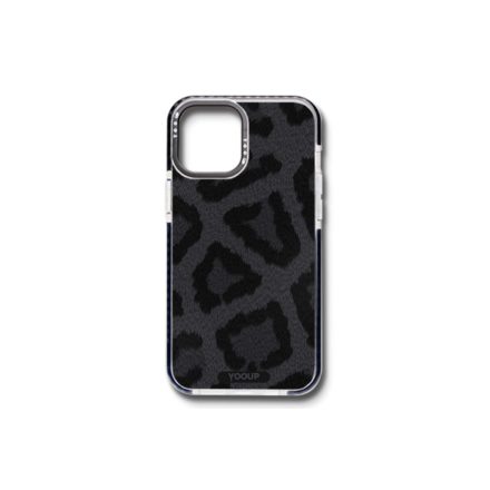 Mintás telefontok Leopárd iPhone 13 Pro Max YooUp fekete
