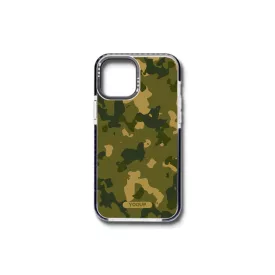   Mintás telefontok Military iPhone 13 Mini YooUp barna-fekete