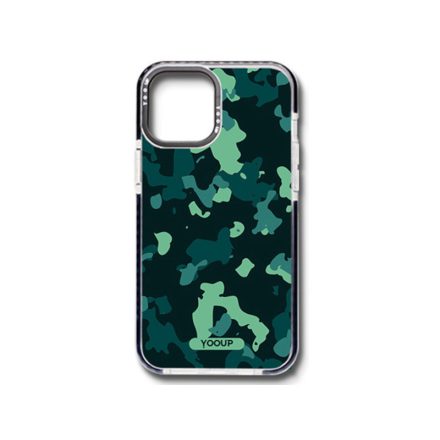 Mintás telefontok Military iPhone 13 Pro YooUp zöld-fekete