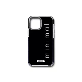Mintás telefontok Minimal iPhone 12 Mini YooUp fekete
