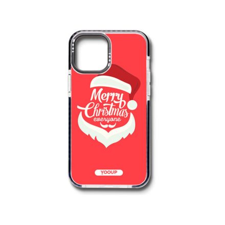 Mintás telefontok Mikulás iPhone 12 Pro Max YooUp fekete kerettel