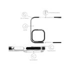 Mintás telefontok Mikulás iPhone 13 YooUp fekete kerettel