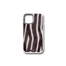   Mintás telefontok Zebra iPhone 12 Mini YooUp fehér kerettel