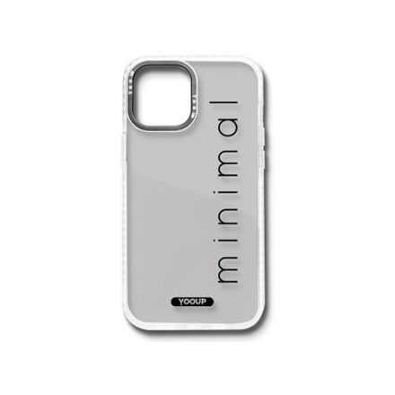 Mintás telefontok Minimal iPhone 13 Mini YooUp fehér kerettel