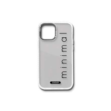Mintás telefontok Minimal iPhone 13 Mini YooUp fehér kerettel