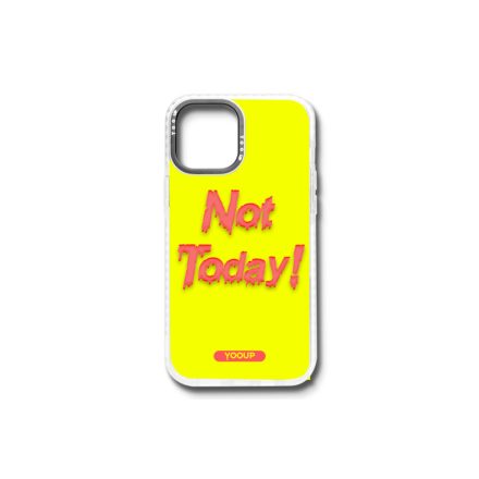 Mintás telefontok Not Today iPhone 13 Mini YooUp fehér kerettel