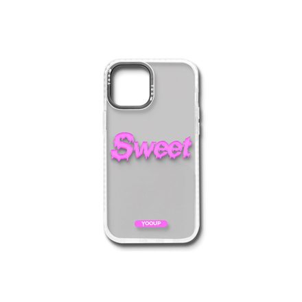 Mintás telefontok Sweet iPhone 13 YooUp fehér kerettel