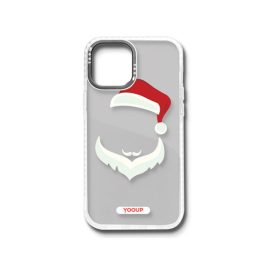   Mintás telefontok Mikulás iPhone 12 Pro Max YooUp fehér kerettel