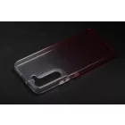Színátmenetes csillogós TPU telefontok Samsung Galaxy S22 S901 piros