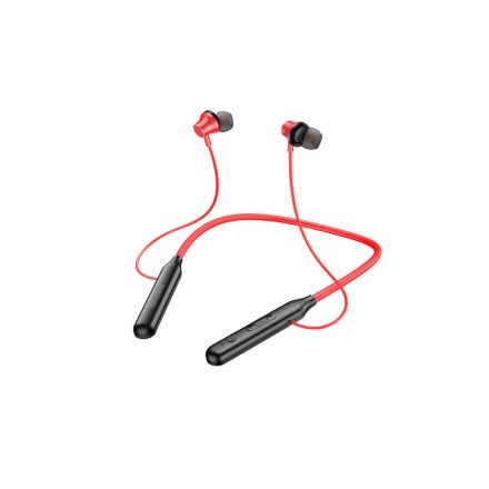 Bluetooth fülhallgató, stereo headset Borofone BE56 Powerful Sports piros