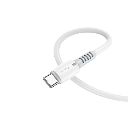 Töltő és adatkábel Type-C/Type-C csatlakozóval 100W 5A 1 méter Borofone BX62 Bonus fehér