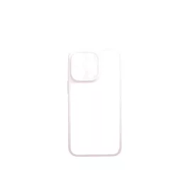  Matt 0.38 mm vastag átlátszó TPU telefontok iPhone 13 Pro drapp kerettel