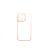 Matt 0.38 mm vastag átlátszó TPU telefontok iPhone 13 Pro rózsaszín kerettel