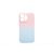Színátmenetes rózsaszín-kék gumis TPU tok iPhone 13 Pro TJ