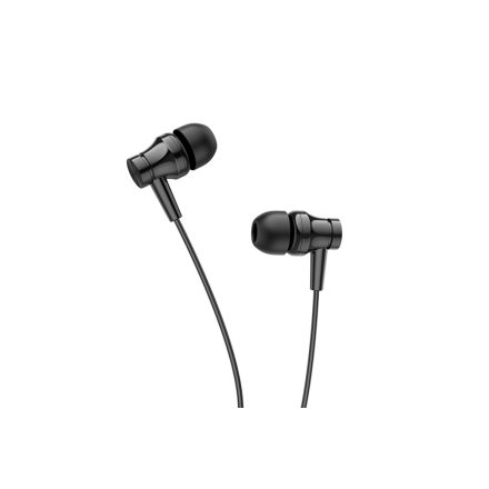 Vezetékes fülhallgató, headset 3,5 mm-es Jack csatlakozóval Borofone BM67 Talent fekete