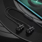 Vezetékes fülhallgató, headset 3,5 mm-es Jack csatlakozóval Borofone BM67 Talent fekete