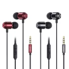 Vezetékes fülhallgató, headset 3,5 mm-es Jack csatlakozóval Usams SJ548 Ep-44 fekete