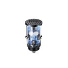 Usams CC127 C25 Dupla Portos (USB+Type-C) Autós Gyorstöltő 42.5W átlátszó-fekete