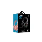 Vezetékes fejhallgató, headset 3,5 mm-es Jack csatlakozóval Forev FV-G97 Gamer fekete