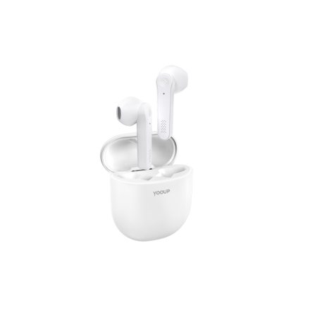 Bluetooth fülhallgató, stereo headset YooUp E09 Serenity fehér