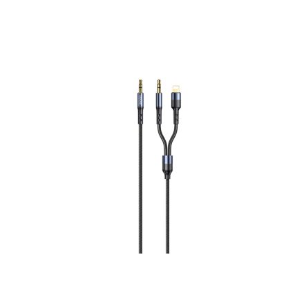 Audiókábel Lightning/3.5 mm-es Jack csatlakozóval 1.2 méter Usams SJ554 grafit