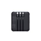 Power Bank 10000mAh Usams PB61 fekete beépített kábellel