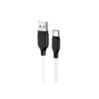 Töltő és adatkábel USB/Type-C csatlakozóval 3A 1 méter Borofone BX42 Encore fehér