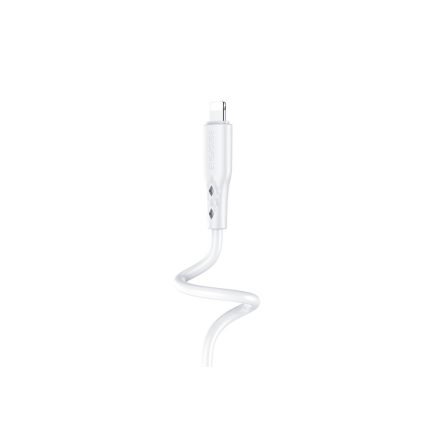Töltő és adatkábel Lightning csatlakozóval 2.4A 1 méter Borofone BX48 fehér
