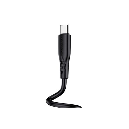 Töltő és adatkábel USB/Type-C csatlakozóval 3A 1 méter Borofone BX48 fekete