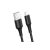 Töltő és adatkábel Lightning csatlakozóval 2.4A 1 méter Borofone BX47 Coolway fekete
