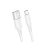 Töltő és adatkábel USB/Micro-USB csatlakozóval 2.4A 1 méter Borofone BX47 Coolway fehér