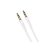 3.5 mm-es Jack csatlakozós audiókábel 1 méter Borofone BL6 Aux Audio fehér