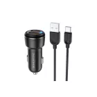 Borofone BZ17 Autós Gyorstöltő Type-C