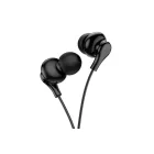 Vezetékes fülhallgató, headset 3,5 mm-es Jack csatlakozóval Borofone BM59 Collar fekete