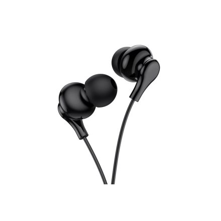 Vezetékes fülhallgató, headset 3,5 mm-es Jack csatlakozóval Borofone BM59 Collar fekete