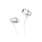 Vezetékes fülhallgató, headset 3,5 mm-es Jack csatlakozóval Borofone BM57 Platinum ezüst