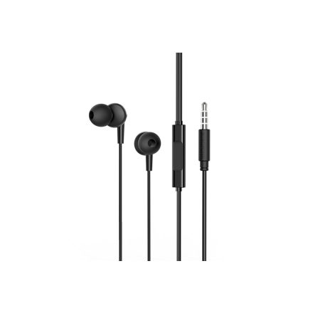 Vezetékes fülhallgató, headset 3,5 mm-es Jack csatlakozóval Borofone BM49 Player fekete