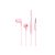 Vezetékes fülhallgató, headset 3,5 mm-es Jack csatlakozóval Borofone BM49 Player pink