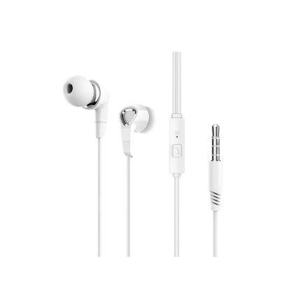 Vezetékes fülhallgató, headset 3,5 mm-es Jack csatlakozóval Borofone BM47 Dream fehér