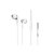 Vezetékes fülhallgató, headset 3,5 mm-es Jack csatlakozóval Borofone BM47 Dream fehér