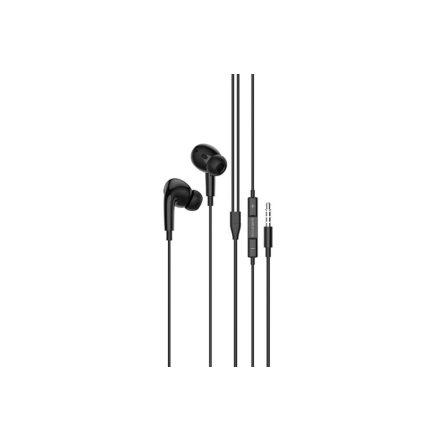 Vezetékes fülhallgató, headset 3,5 mm-es Jack csatlakozóval Borofone BM30 Pro Original fekete