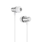 Vezetékes fülhallgató, headset 3,5 mm-es Jack csatlakozóval Borofone BM29 Gratified fehér